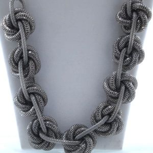 Costume Jewelry Thick Knot Necklace